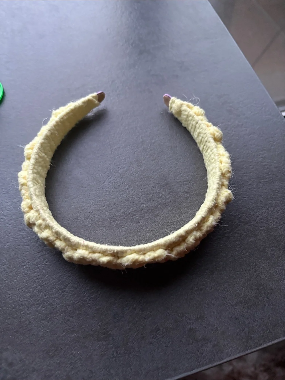 Handcrafted Pale Yellow Wrapped Headband